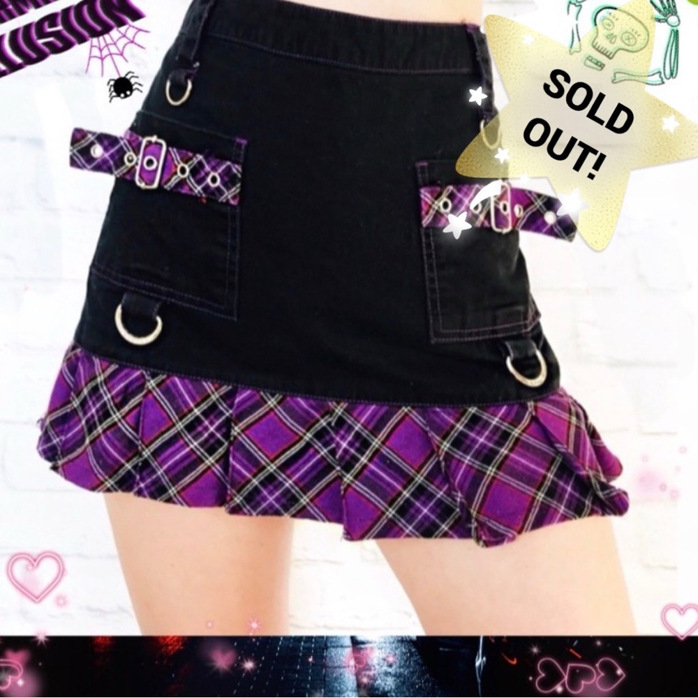 🧚♀️Tripp Nyc Purple plaid mini skirt - Picture 1 of 6